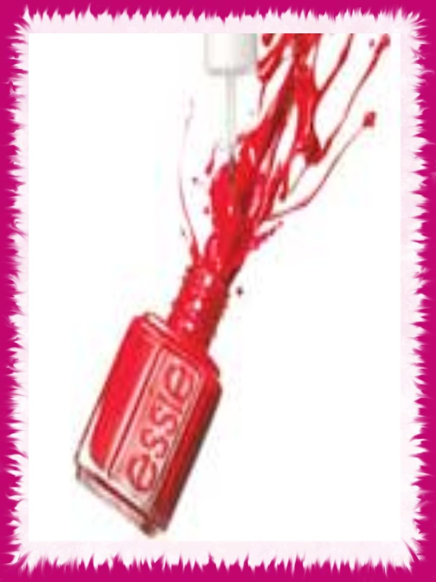 vernis rouge eclate